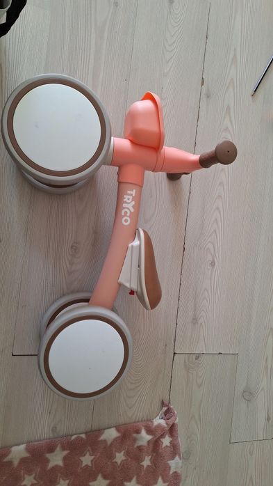 Andador Bebé / Bicicleta sem pedais Tryco - Rosa/Castanho