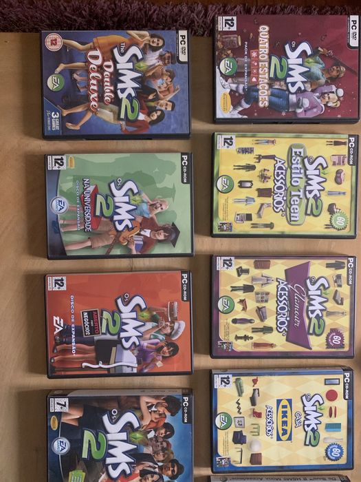 Conjunto The Sims 2 em PC (caixas físicas)