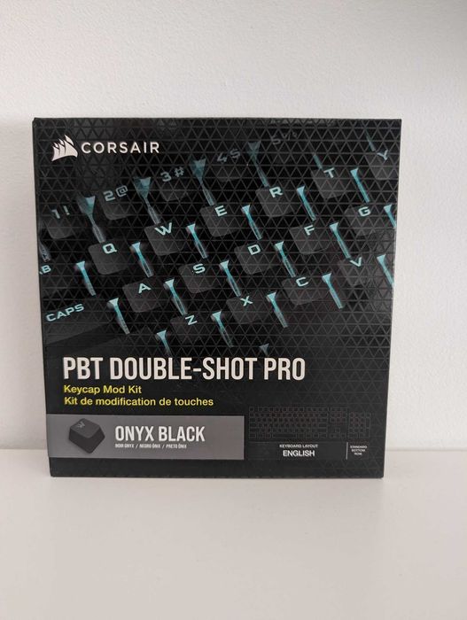 Corsair PBT DOUBLE-SHOT PRO Keycap Mod Kit — Onyx Black (NA)