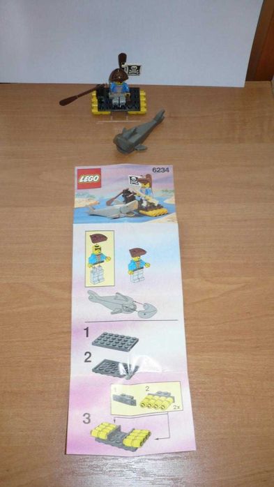 Klocki LEGO® 6234 Pirates - Renegade's Raft 1991r. Kompletność 100%