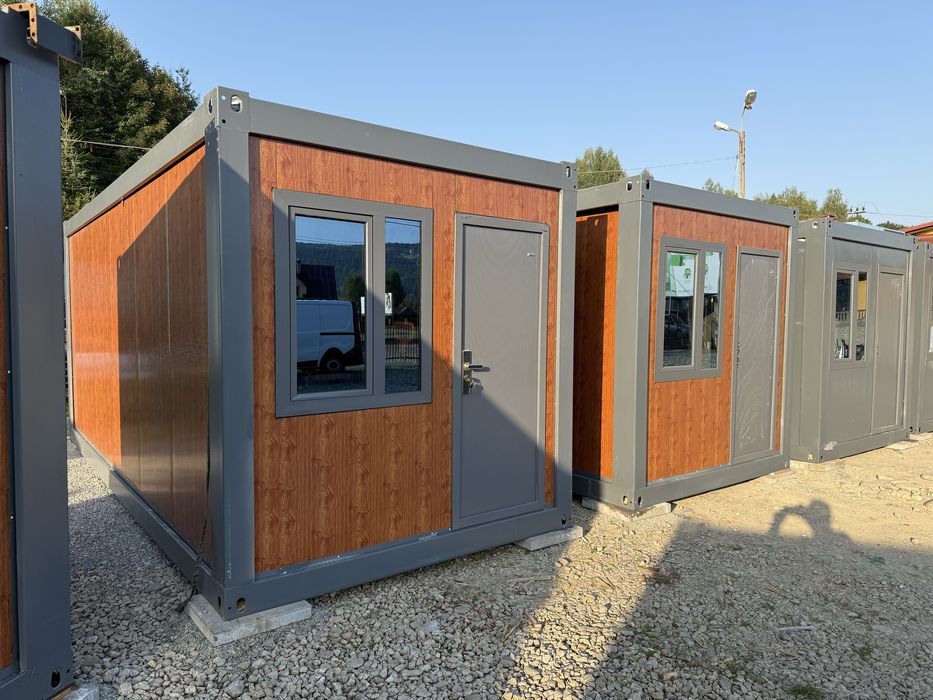 Kontener biurowy Pawilon handlowy modułowy biuro sklep kiosk domek