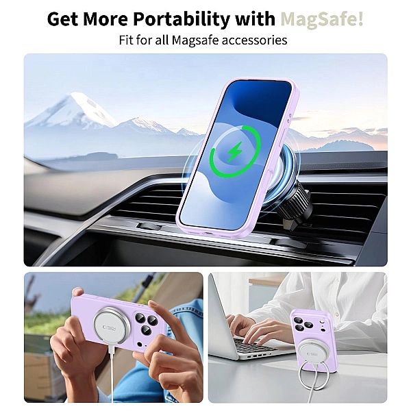Tech-Protect Silicone Magsafe Iphone 17 Pro Max Mauve