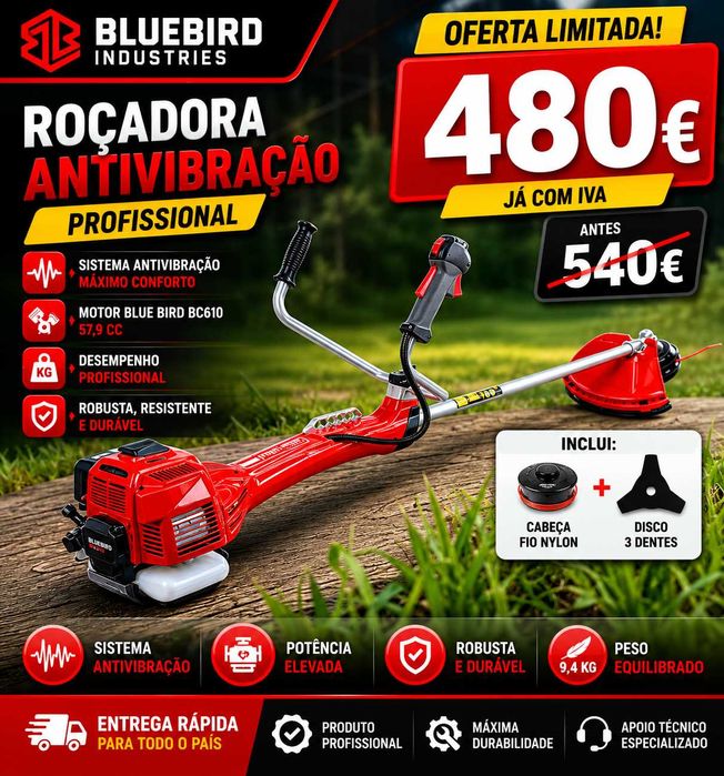 ROÇADORA BLUE BIRD BC610 ANTIVIBRAÇÃO