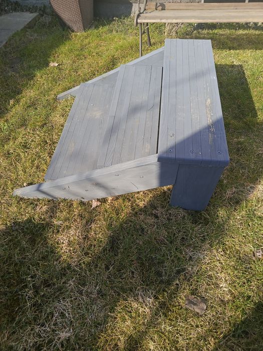 Schody podest drewoniane