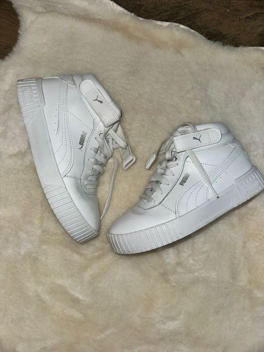 Buty puma carina mid sneakersy sportowe białe