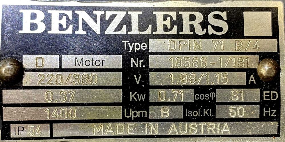 motoreduktor / przekładnia 0,37kW 140obr. 3fazowy