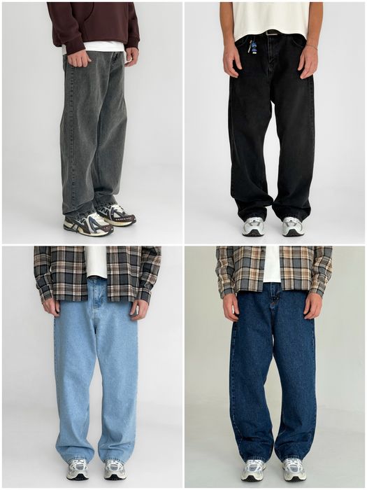 Джинси чоловічі широкі baggy jeans, штани баггі | Джинсы багги мужские широкие Джынсы беги в стиле 90 х реп ск8 Штаны rap pants sk8 y2k | Розмір S