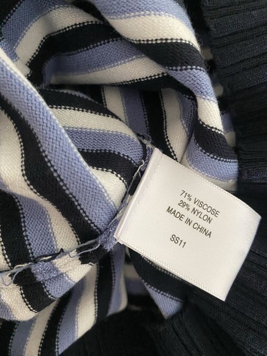 Sweter w paski wiskoza CC Petite kokarda marynarski M