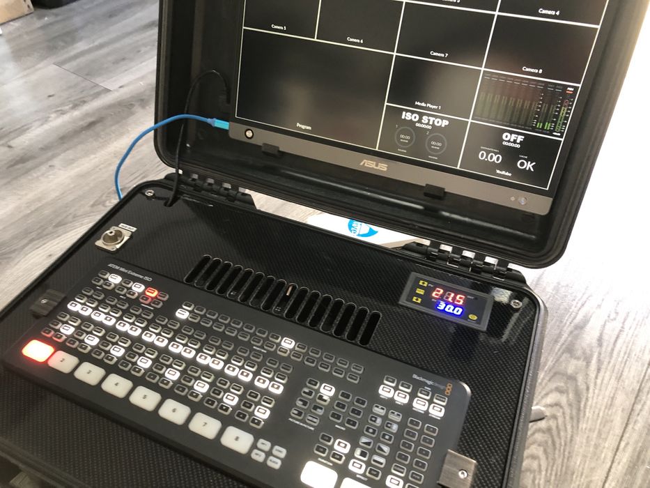 Blackmagic Atem Pro Iso Extreme - mało używany zestaw do streamingu