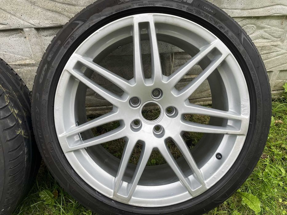 Koła fabryczne Audi S-line 19'' 5x112 (nowe opony 245/45 R19)