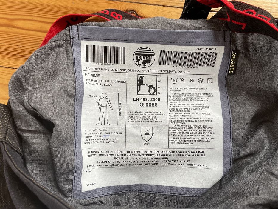 Spodnie Niepalne - Ogniotrwałe - Bristol - L - Nowe - Straż / Wojsko