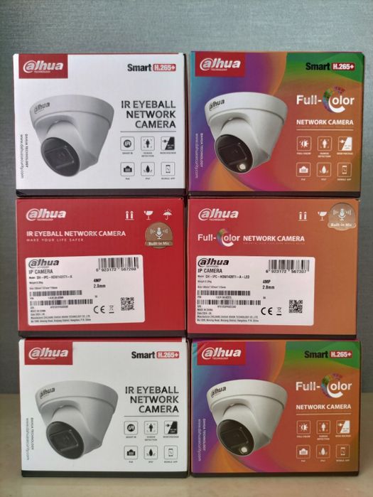 Купольна PoE  IP-камера 4mp   2,8 мм DAHUA DH-IPC-HDW1439T1-LED-S6