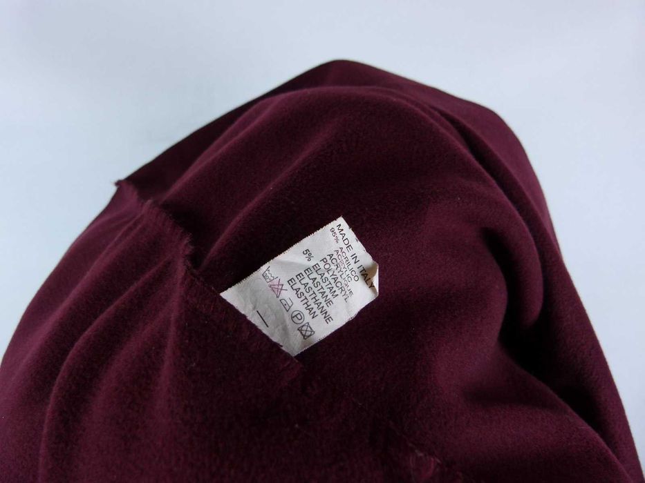 ponczo flausz bordo made in Italy uniwersalny / S