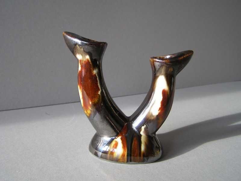 Dwa świeczniki PRL - TECHNOPLASTYKA , Kraków + metka