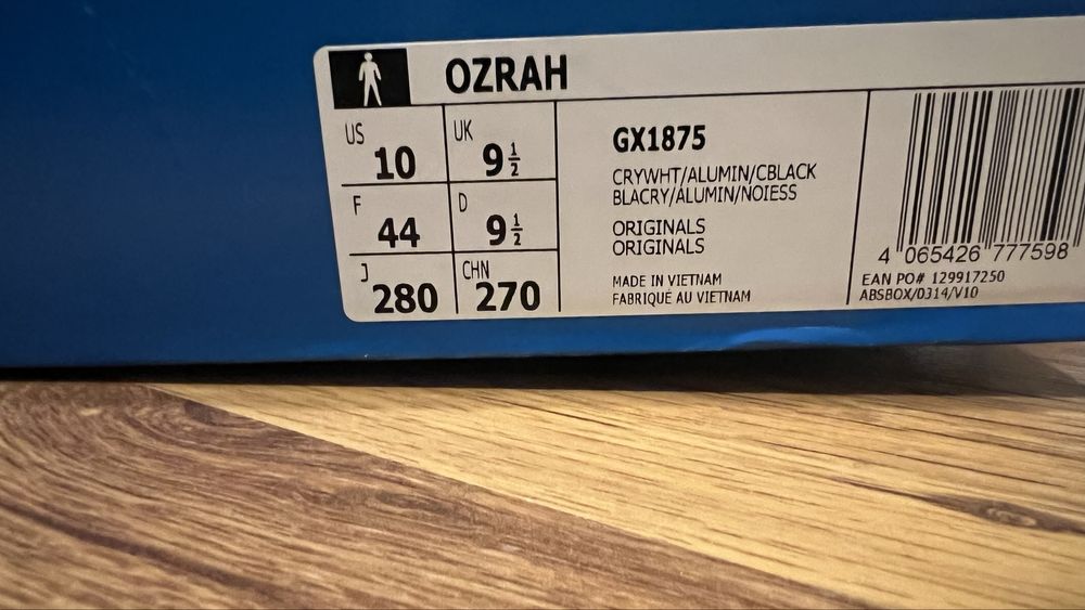 buty adidas ozrah 44 męskie raz uzyte