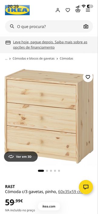 Comoda pinho Ikea