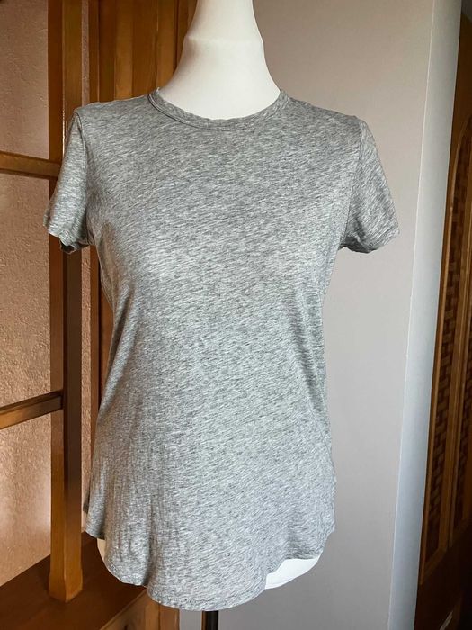 Damski szary tshirt bawełniany Gap koszulka S basic