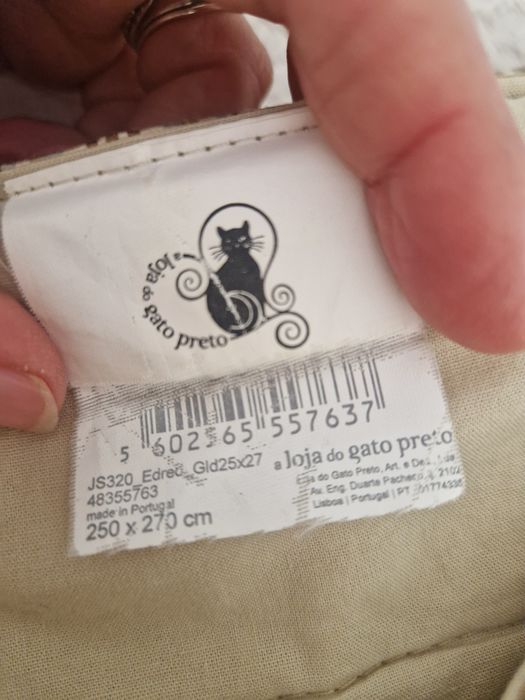 Colcha de casal e almofadas Gato Preto