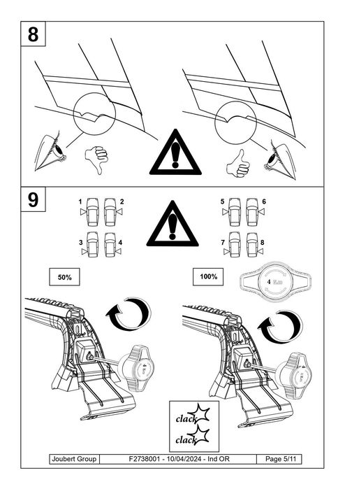 Barras de tejadilho -  Citroën C3 (CC21)