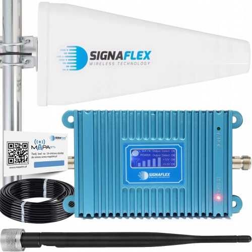 Wzmacniacz zasięgu sygnału GSM Blue 2G 28dB mocny anteny 2 sztuki