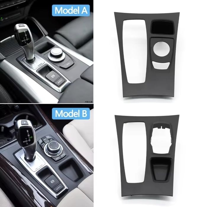 Moldura manete mudanças caixa automática consola central BMW X5 X6 E70