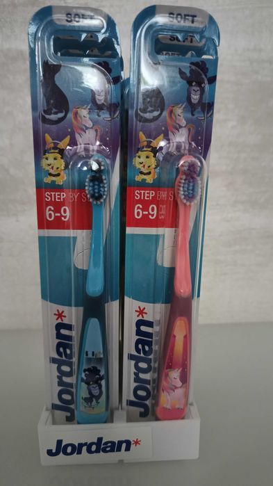Szczoteczki do zębów Jordan dla dzieci 6 - 9 lat.