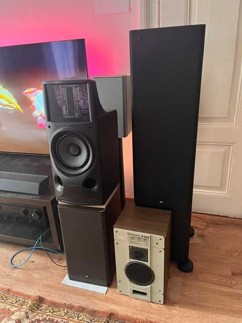SUPER kolumny aktywne SONY SA-H7900 Elektrostaty + MFB