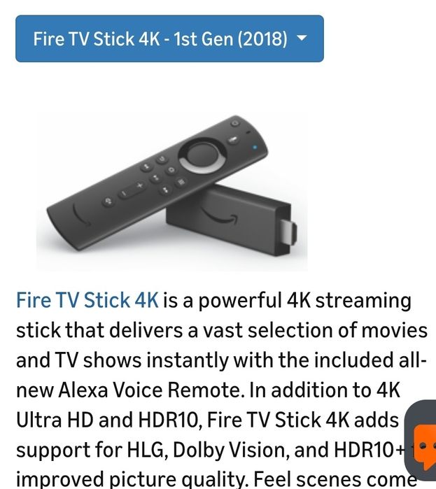 Amazon Firetv 4K (1st Gen, 2018)