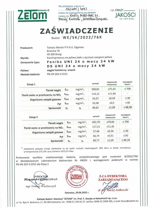 24kw kocioł piec na węgiel drewno 5 klasa
