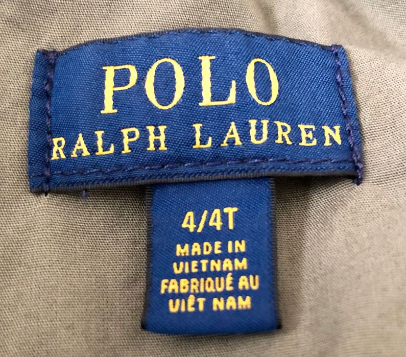 Polo Ralph Lauren Милитари Лёгкая Куртка детская для девочки на 4 года