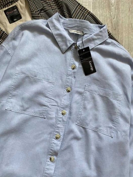 Жіноча лляна сорочка, лляна блуза, сорочка оверсайз