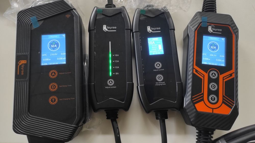 Зарядное устройство для авто EV GBT, тип2, type1, Tesla 8-32A +защита