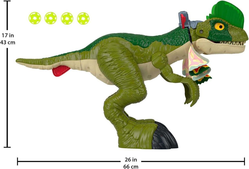 Динозавр Ділофозавр Imaginext Jurassic World Dilophosaurus Fierce