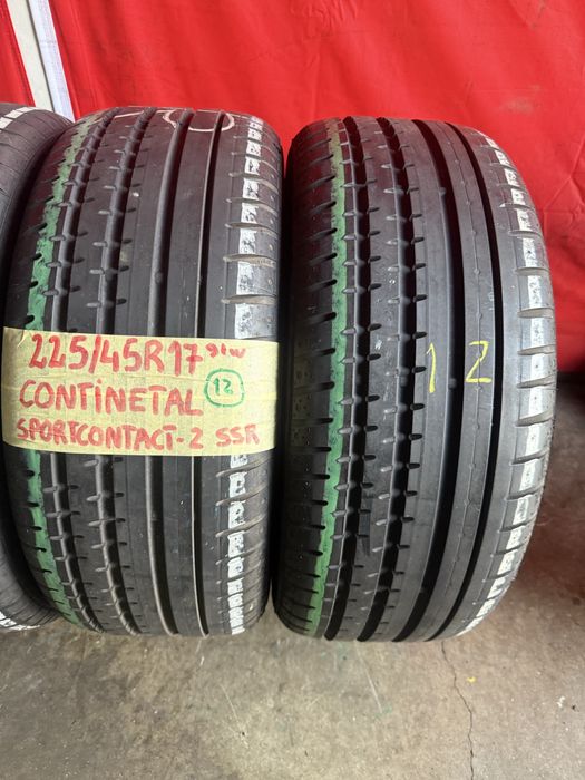 Pneus RFT 225/45/17 Continental Todos Iguais  Impecaveis