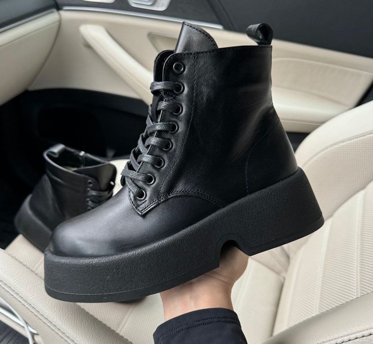 Черевики нові жіночі шкіряні. Новые женские ботинки зимние