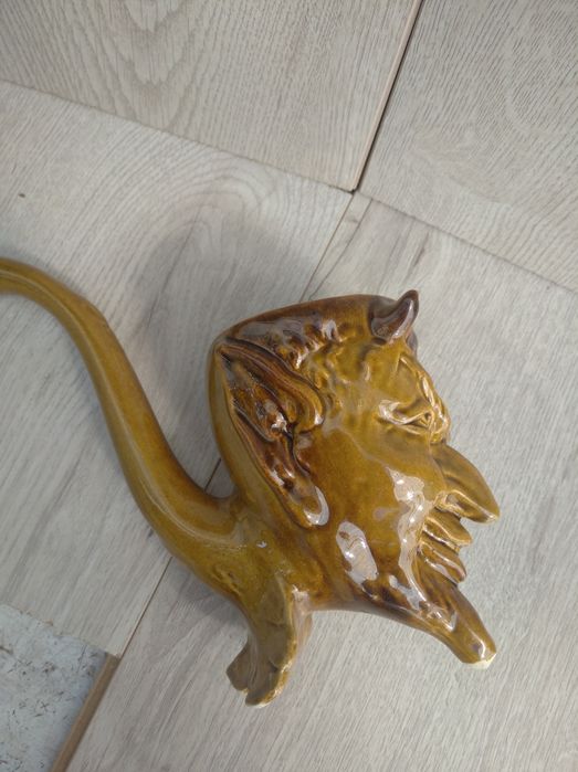 Керамічна трубка Мефистополь,антиквар 70 років