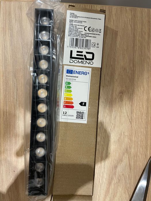 Lampa z diodami do szyn 12W 4000K DDCX-GS12-220, DomenoLed