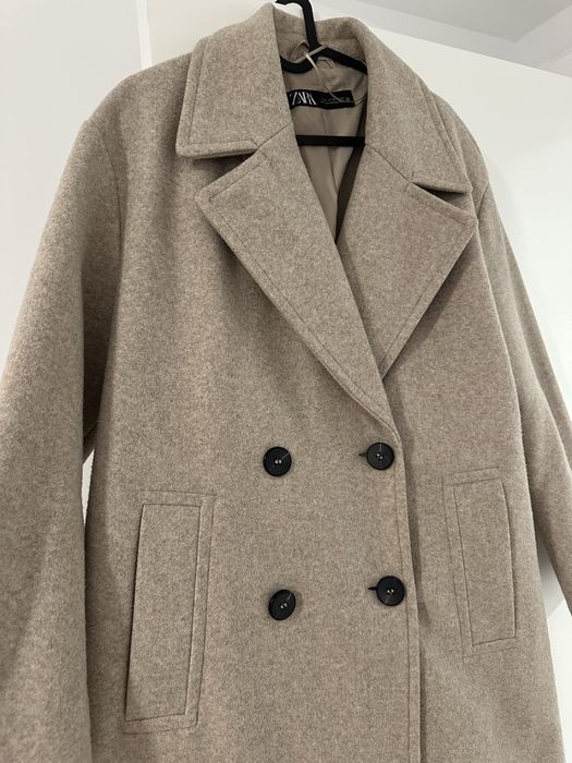 ІДЕАЛЬНИЙ СТАН! Пальто Зара Zara оверсайз куртка курточка XS S М