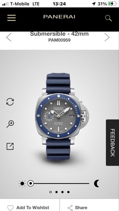 Zegarek PANERAI Submersible PAM00959