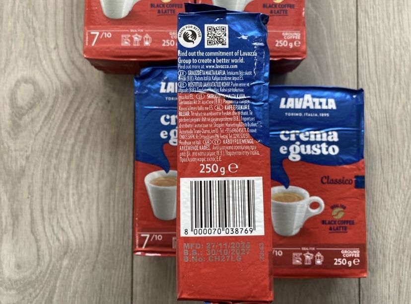 5x Kawa mielona Lavazza Crema e Gusto Classico 250g Okazja