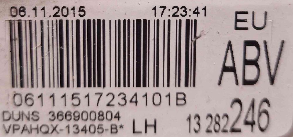 Farolim da Mala Esquerdo 13282246 - OPEL ASTRA J Sports Tourer