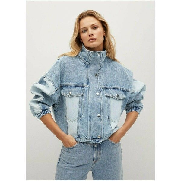 Mango Cindy kurtka jeansowa oversize