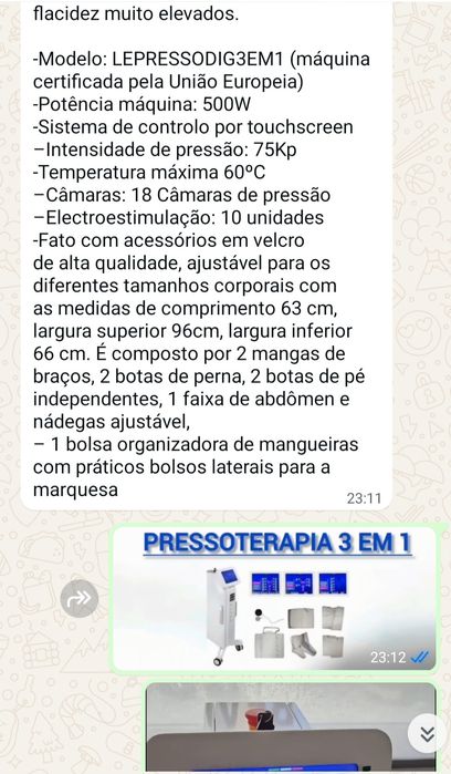 Pressoterapia 3 em 1