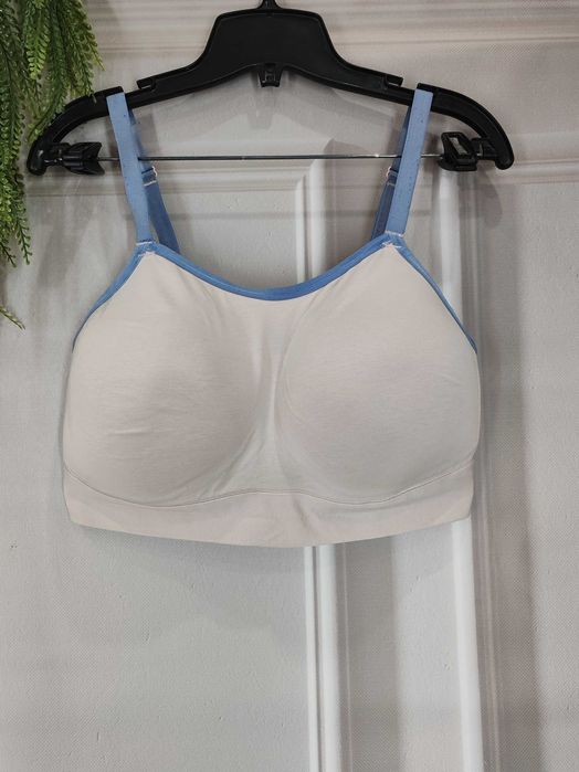 Ciekawy wygodny biustonosz M&S rozmiar 85D bawełna/poliester/elastan