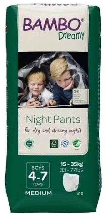 Нічні трусики-підгузки для хлопчиків"Dreamy"4-7 років,15-35 кг-(8шт)