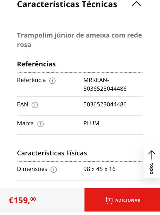 Trampolim infantil
