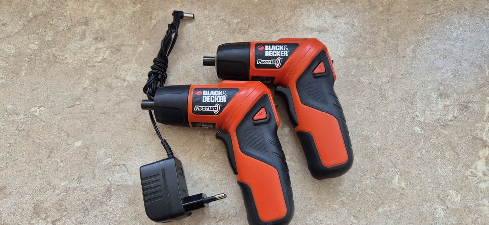 Набір Black & Decker Pivot 180: 2 шуруповерти + зарядне (Одним лотом)