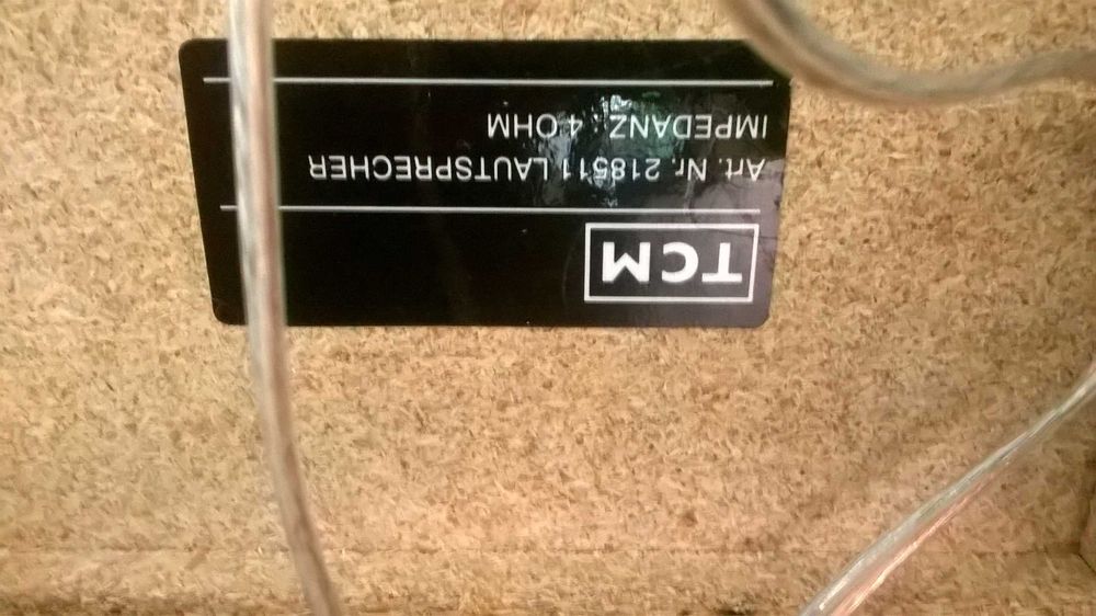 mini wieża TCM srebrna