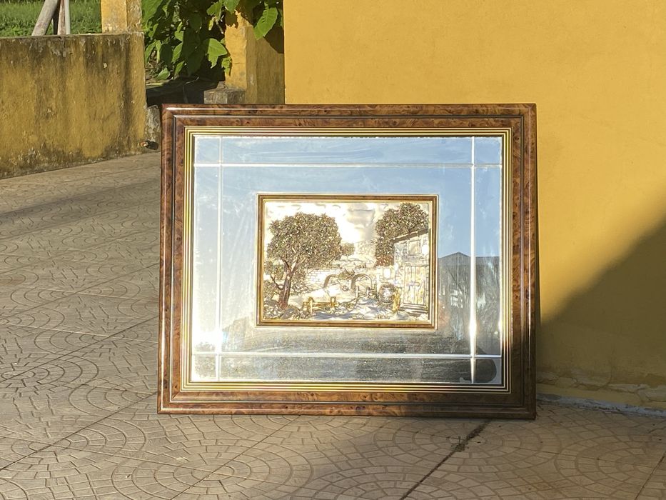 Quadro em Prata , com Moldura Classica