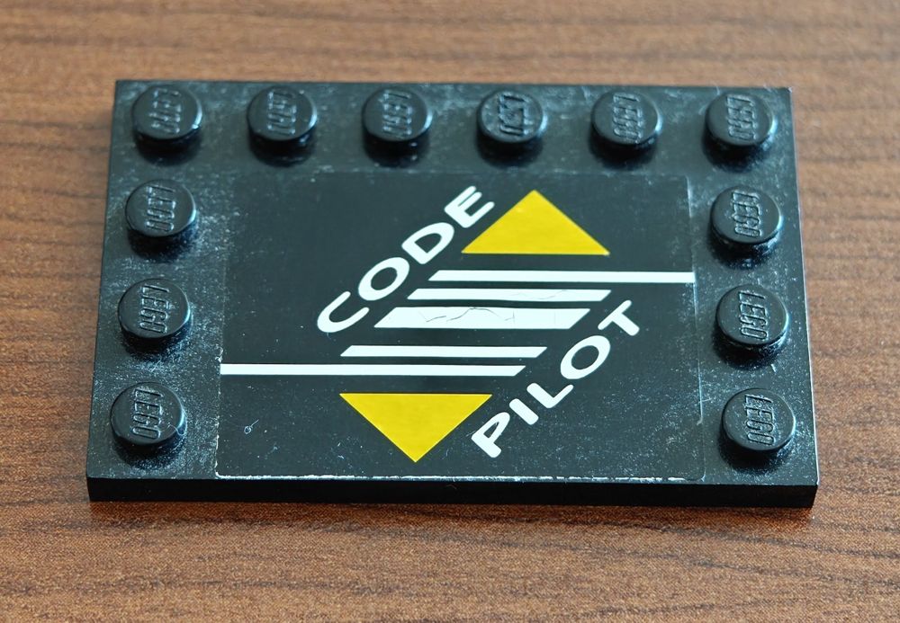 Lego Code Pilot płytka 6180pb004 czarna